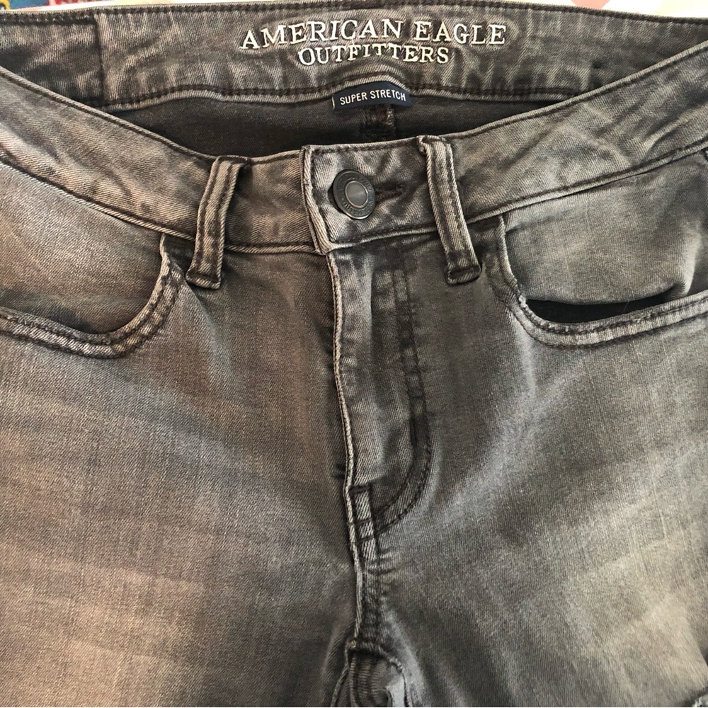 American Eagle dark grey jeggings